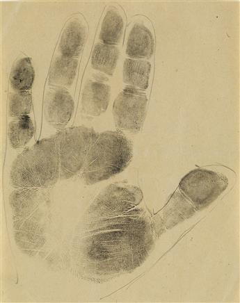 JOSEPH STELLA Handprint.